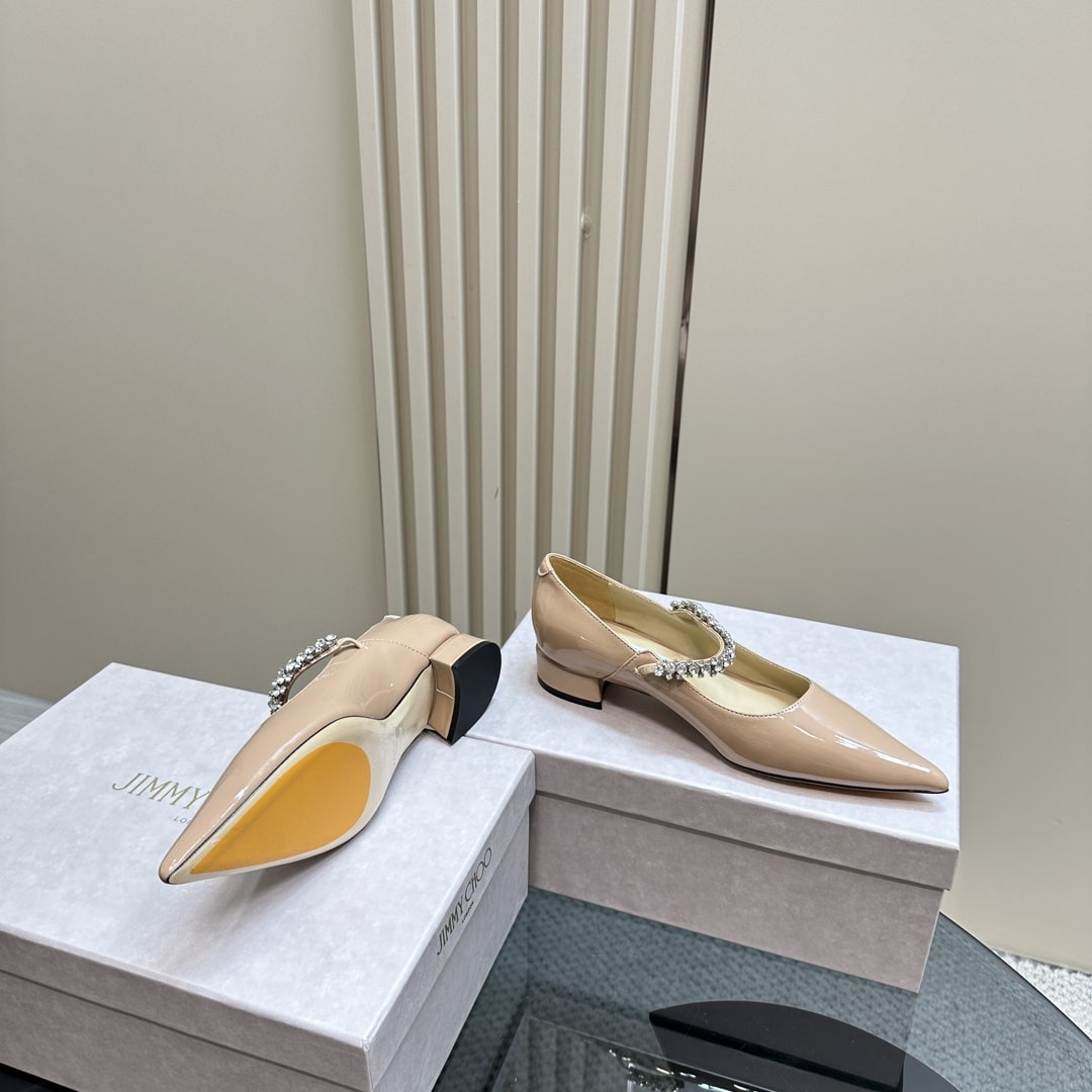 Jimmy Choo Bing Beige Pump Flats - Image 9