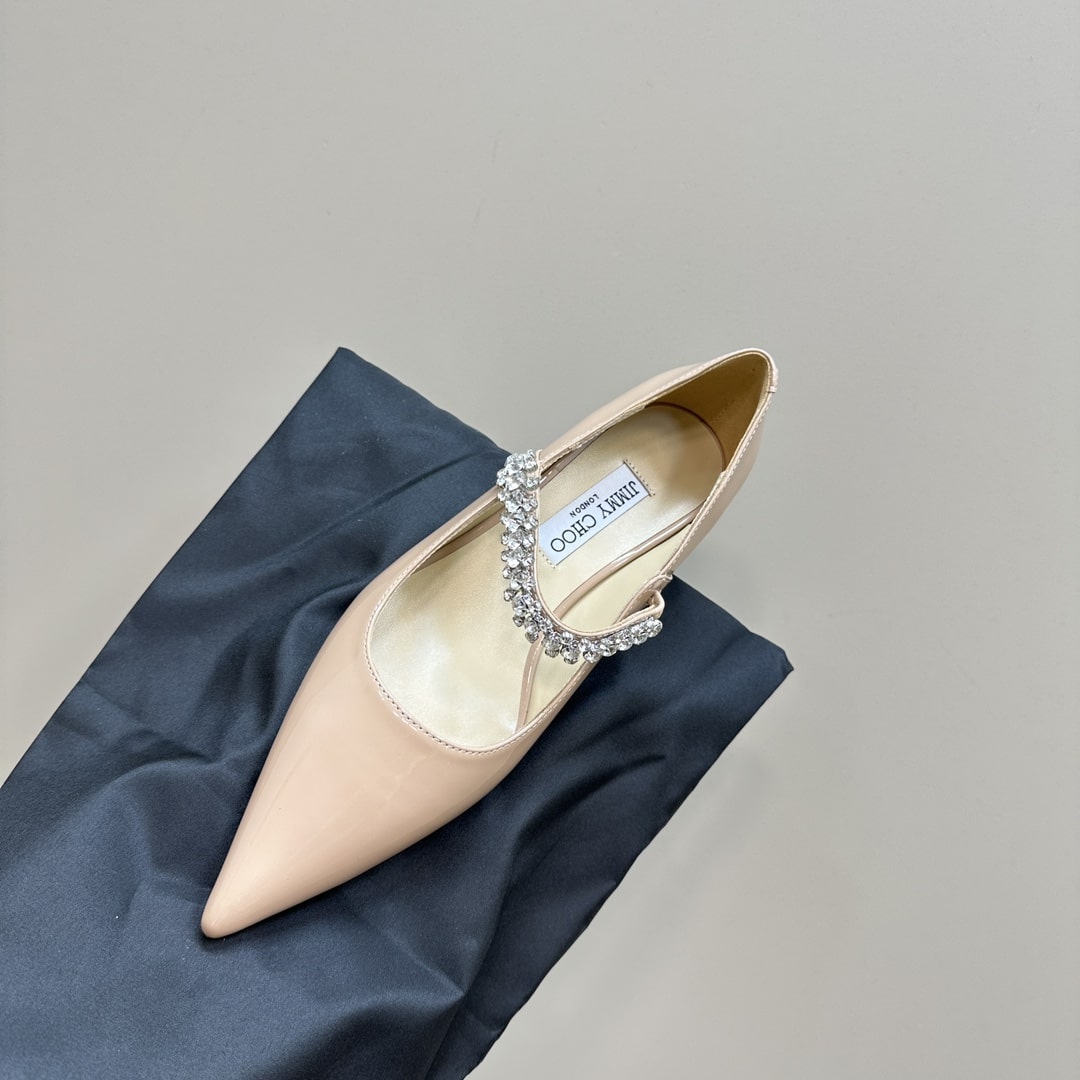 Jimmy Choo Bing Beige Pump Flats - Image 6