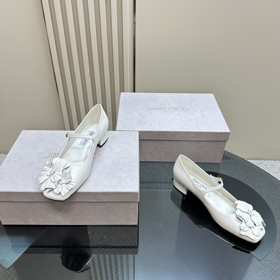 Jimmy Choo Bing Ivory White Pumps - Image 7