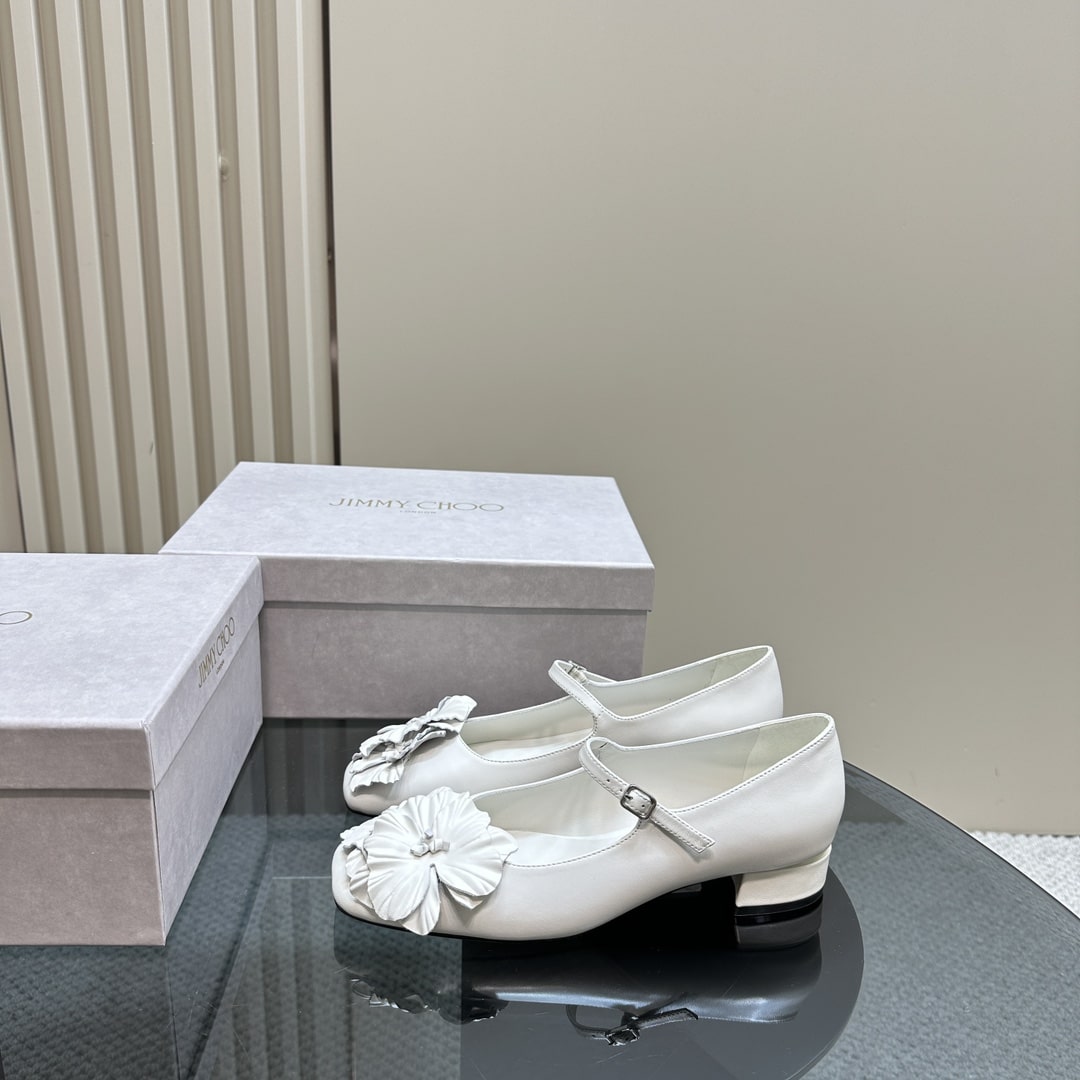 Jimmy Choo Bing Ivory White Pumps - Image 2