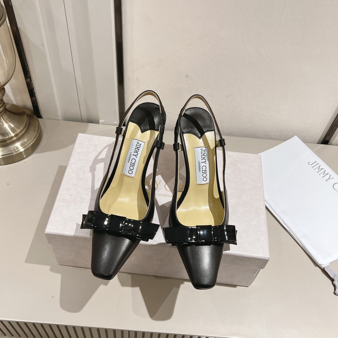 Jimmy Choo Black Romy 60 Slingback - Image 5
