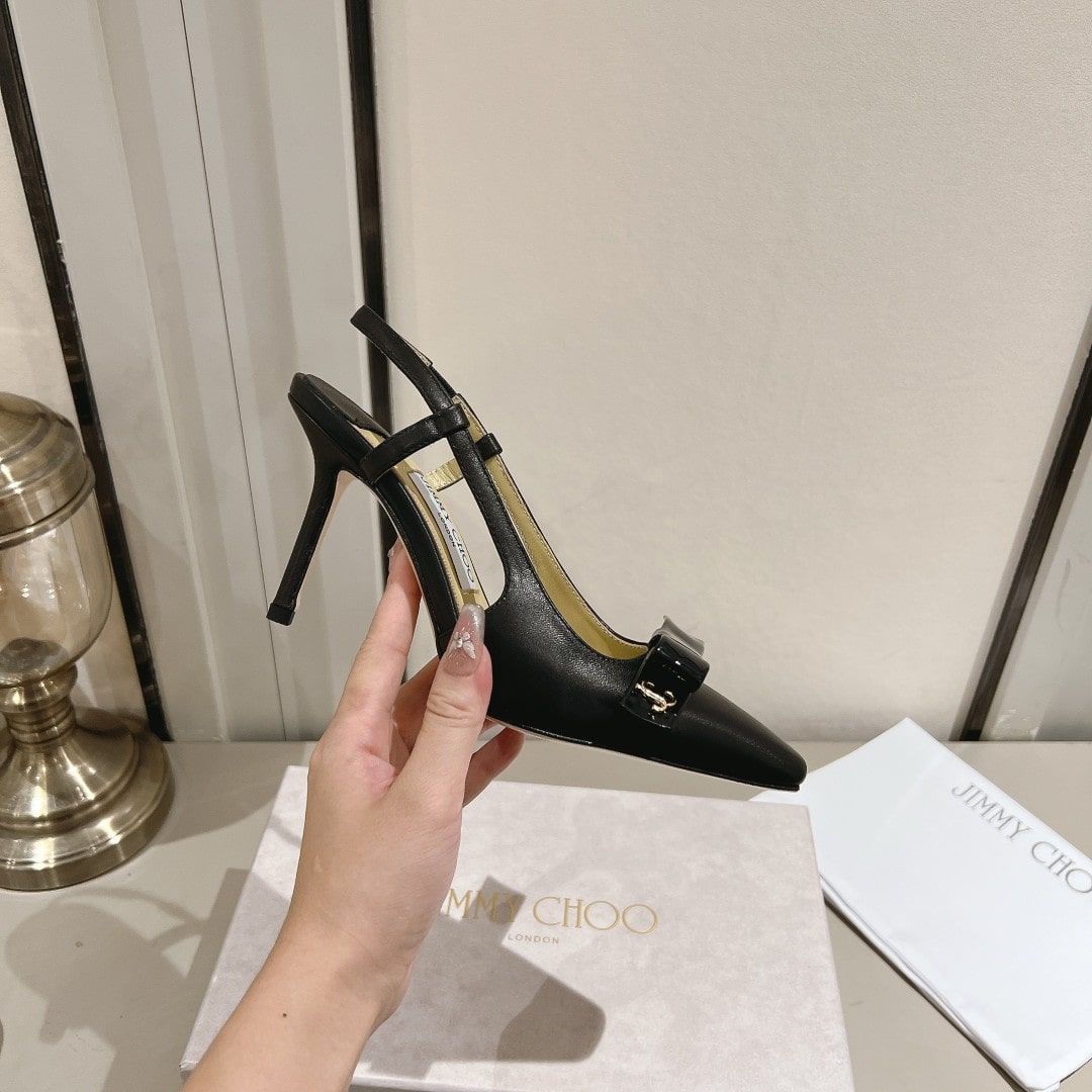 Jimmy Choo Black Romy 60 Slingback - Image 9