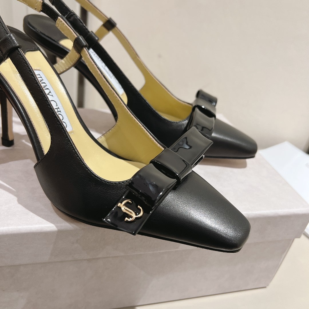 Jimmy Choo Black Romy 60 Slingback - Image 7