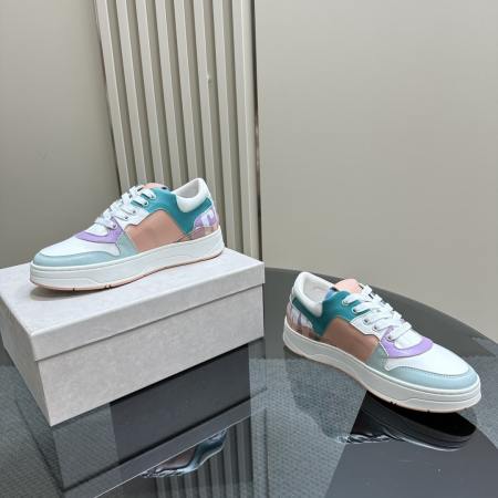 Jimmy Choo Florent Pink Leather Trainers