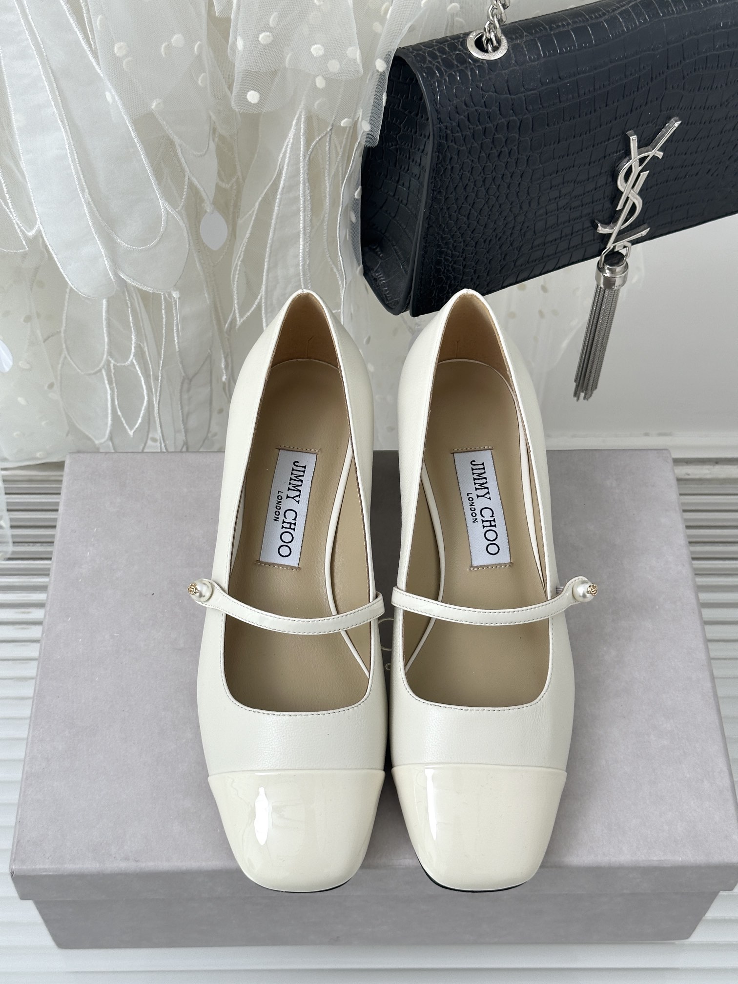 Jimmy Choo White Bridesmaid Shoes - Image 2