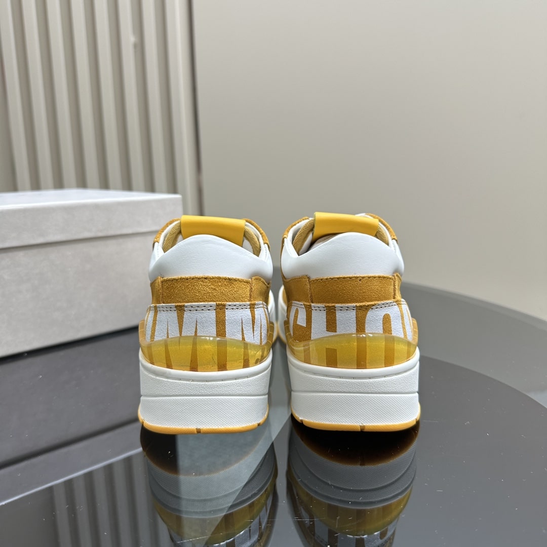 Jimmy Choo Yellow Florent Low-Top Sneakers - Image 8