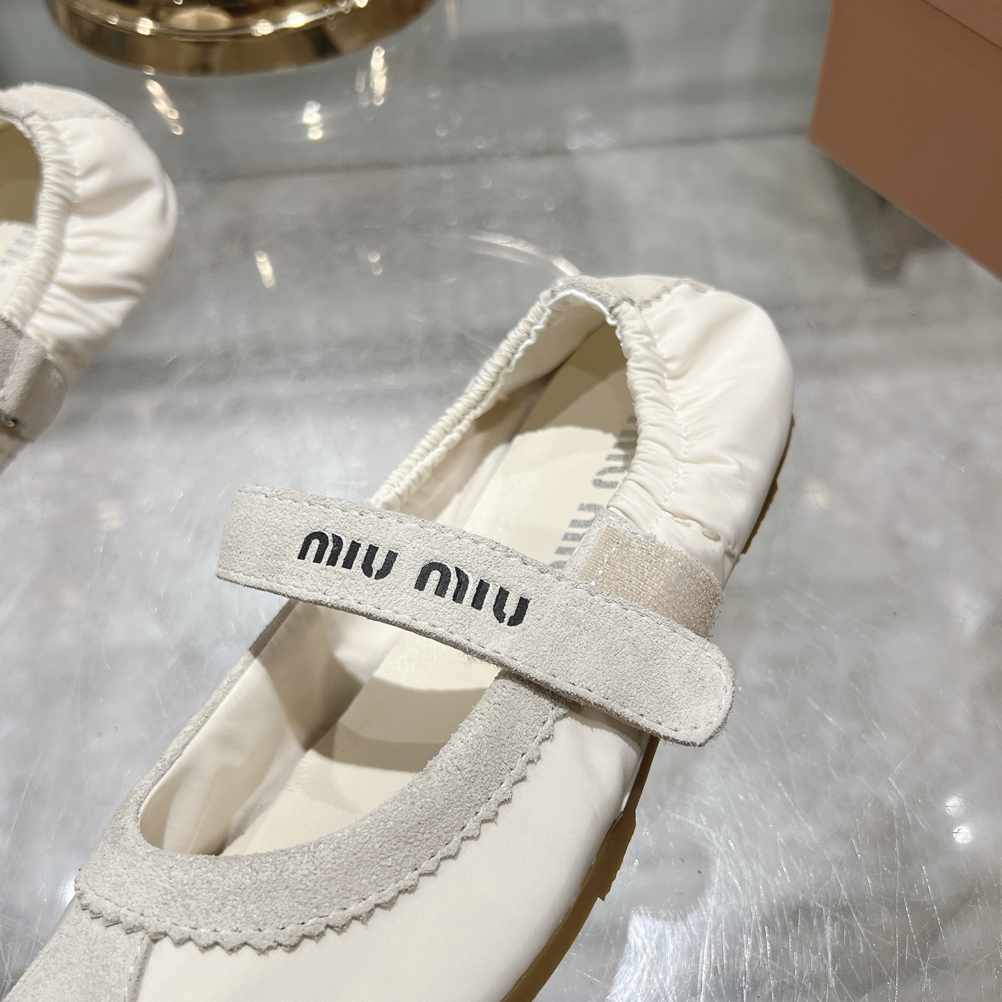 Miu Miu ballerina Light Beige Flats - Image 9