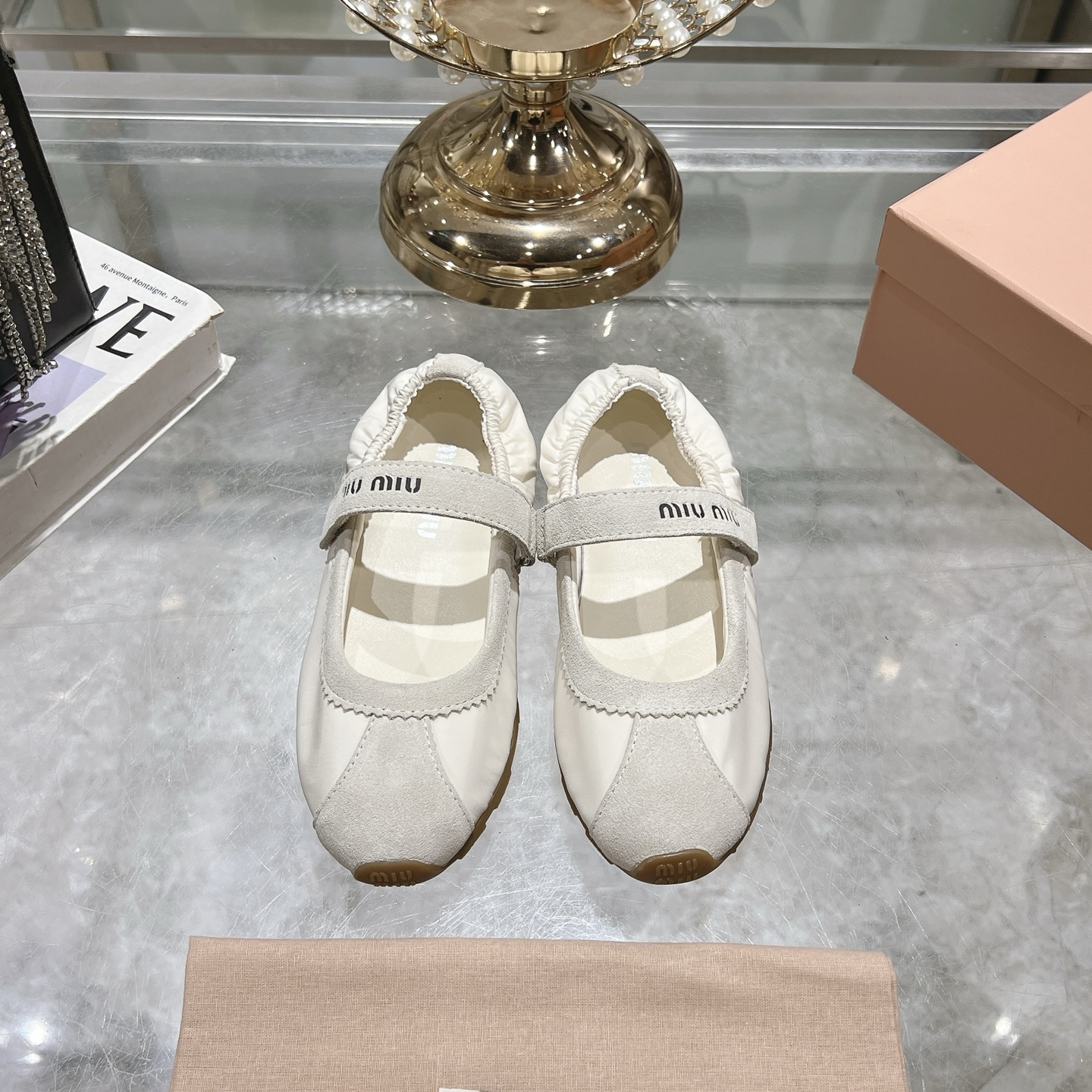 Miu Miu ballerina Light Beige Flats - Image 2