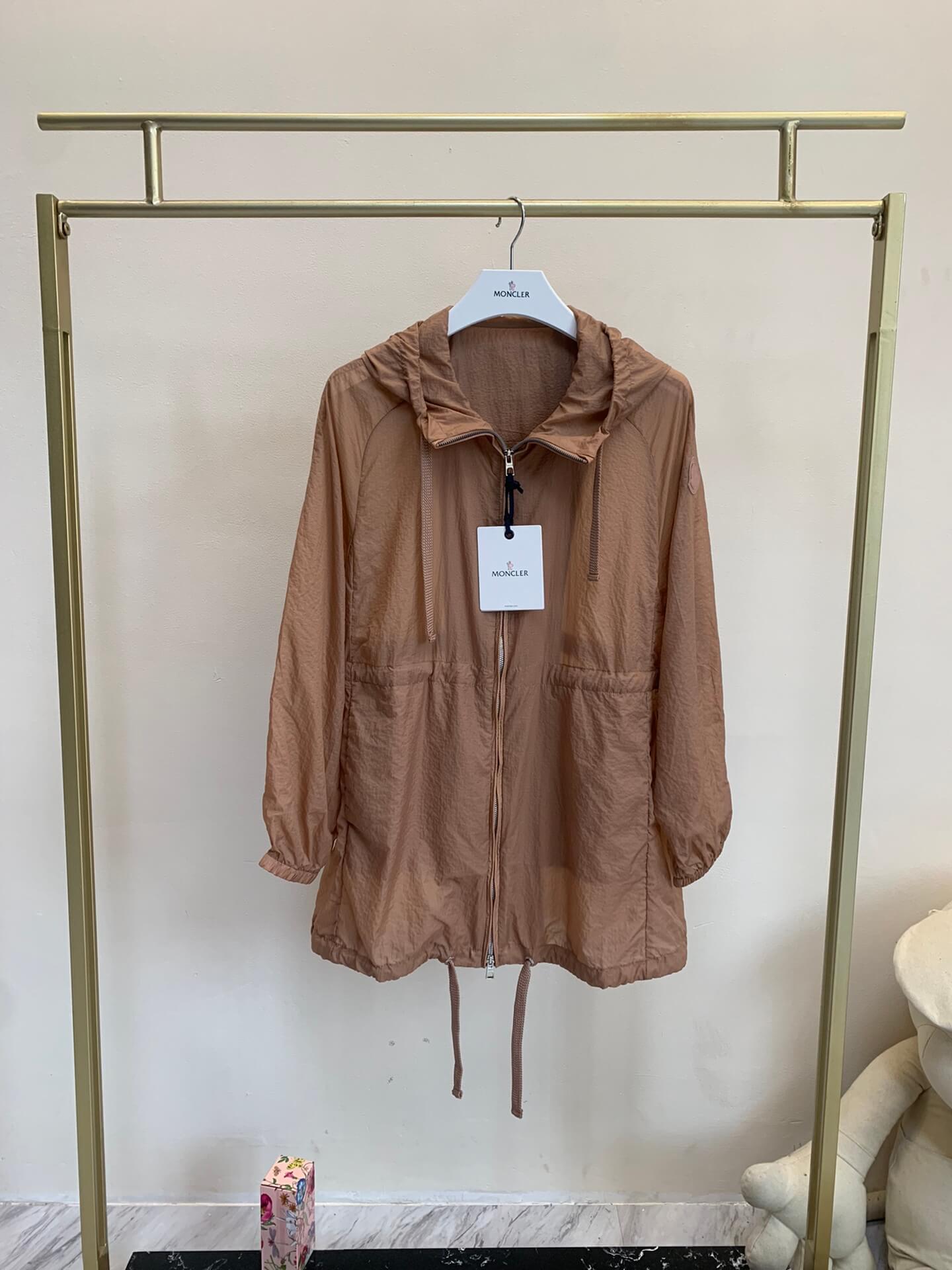 Moncler Airelle Ripstop Brown Hooded Jacket - Image 12