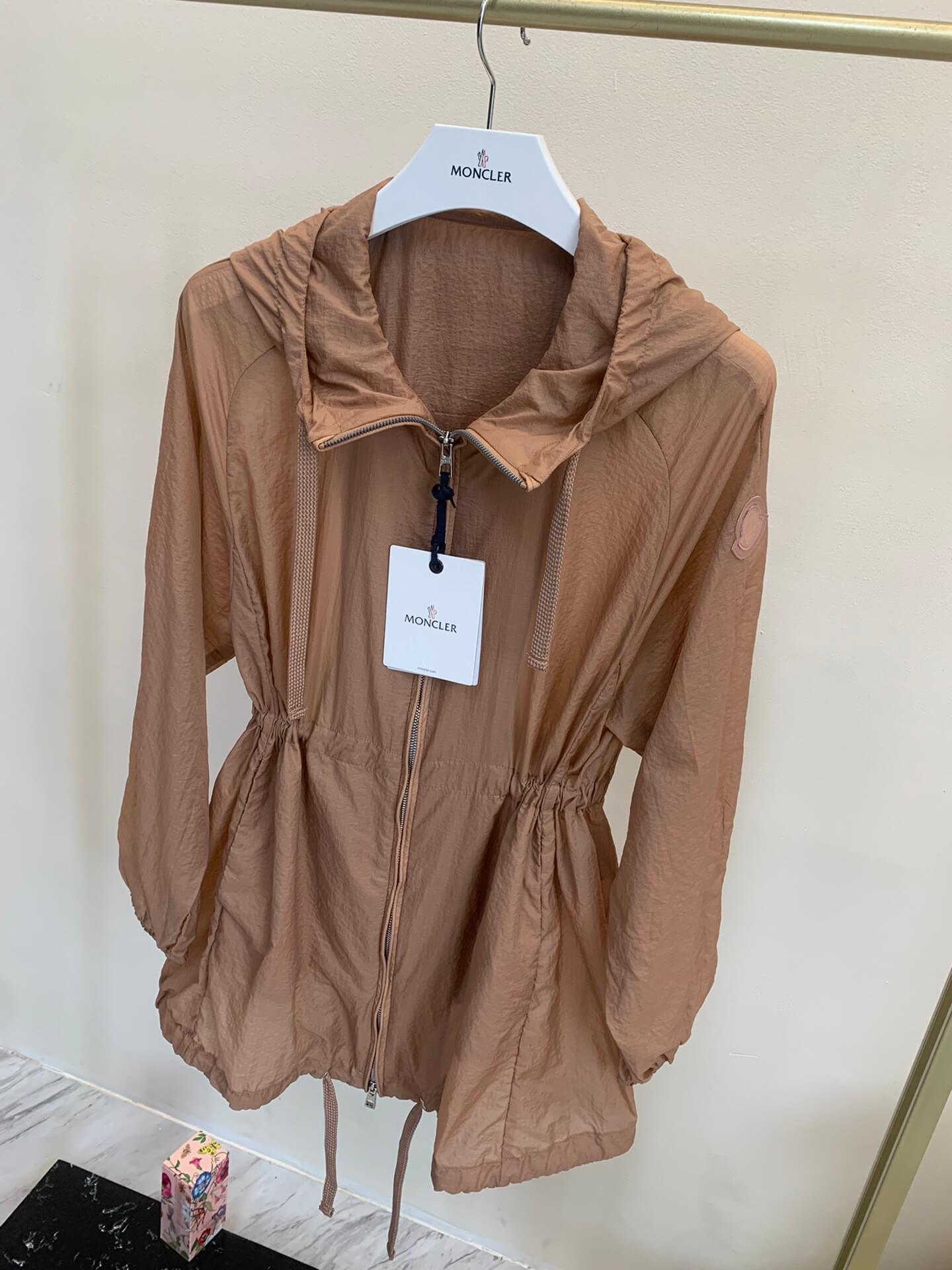 Moncler Airelle Ripstop Brown Hooded Jacket - Image 5