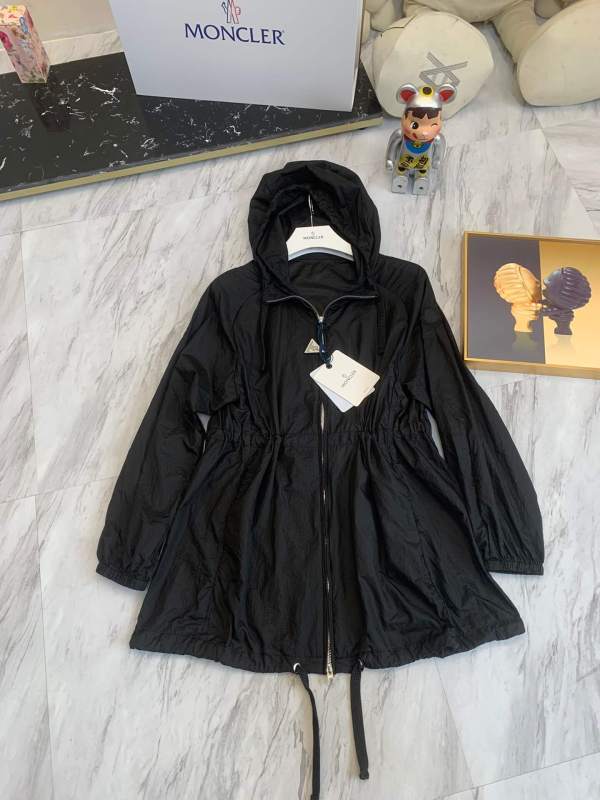 Moncler Airelle Black Ripstop Hooded Jacket
