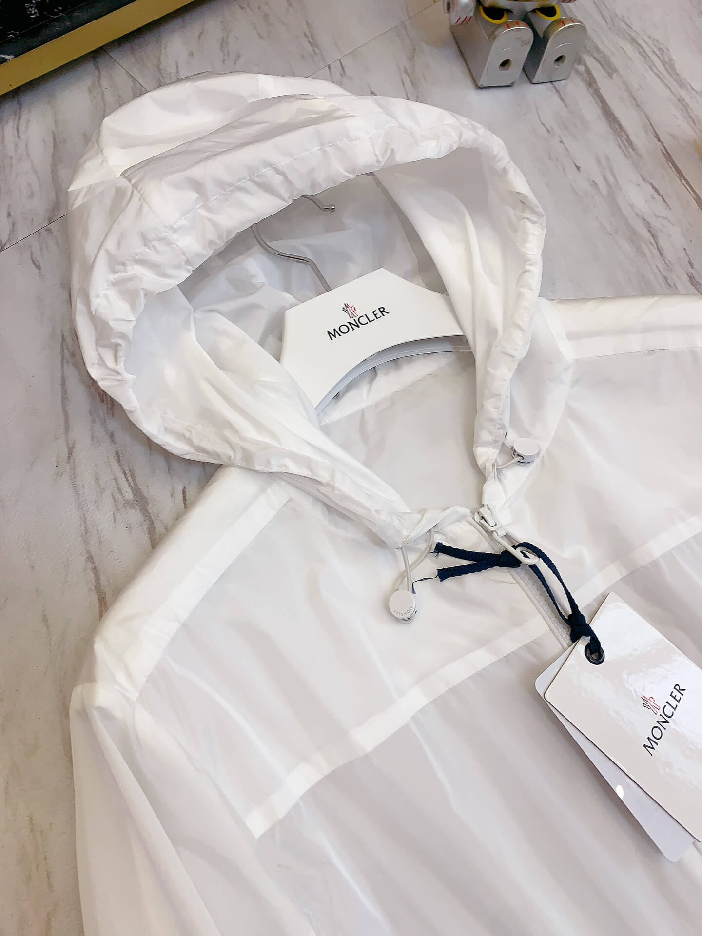 Moncler Filira Hooded Jacket White - Image 6