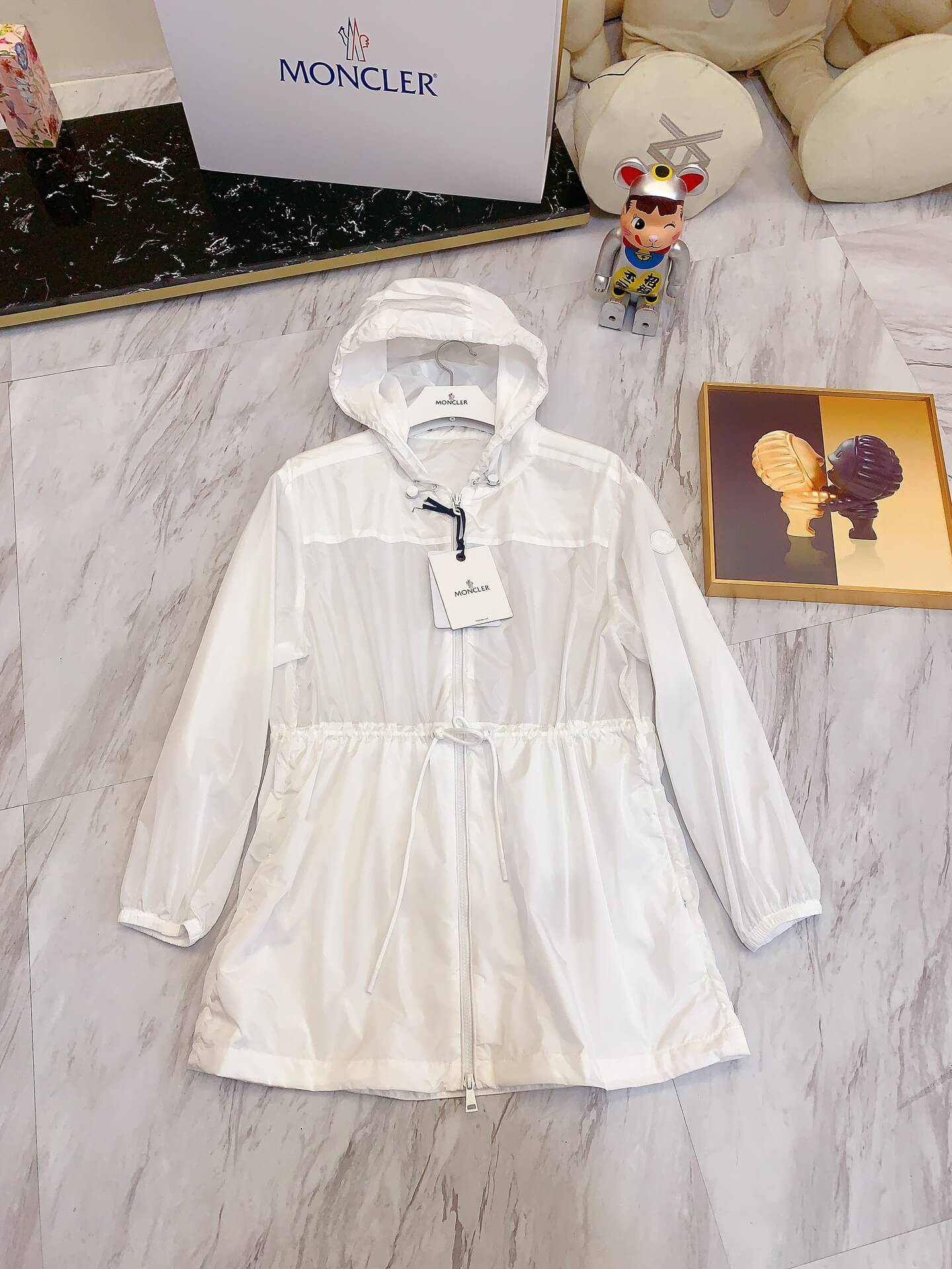 Moncler Filira Hooded Jacket White - Image 5