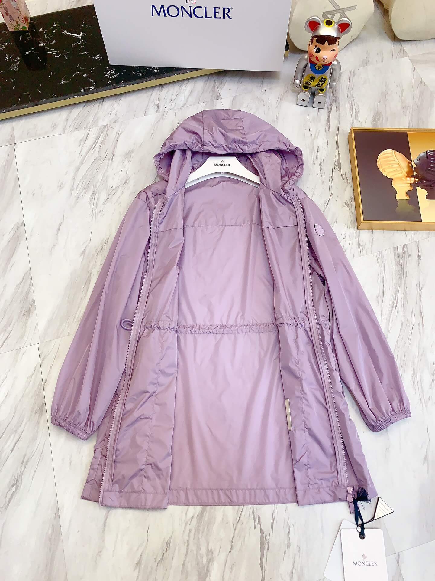 Moncler Filira Purple Hooded Jacket - Image 7