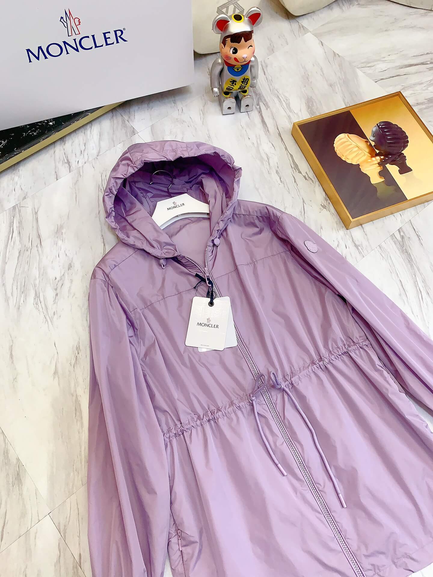 Moncler Filira Purple Hooded Jacket - Image 6