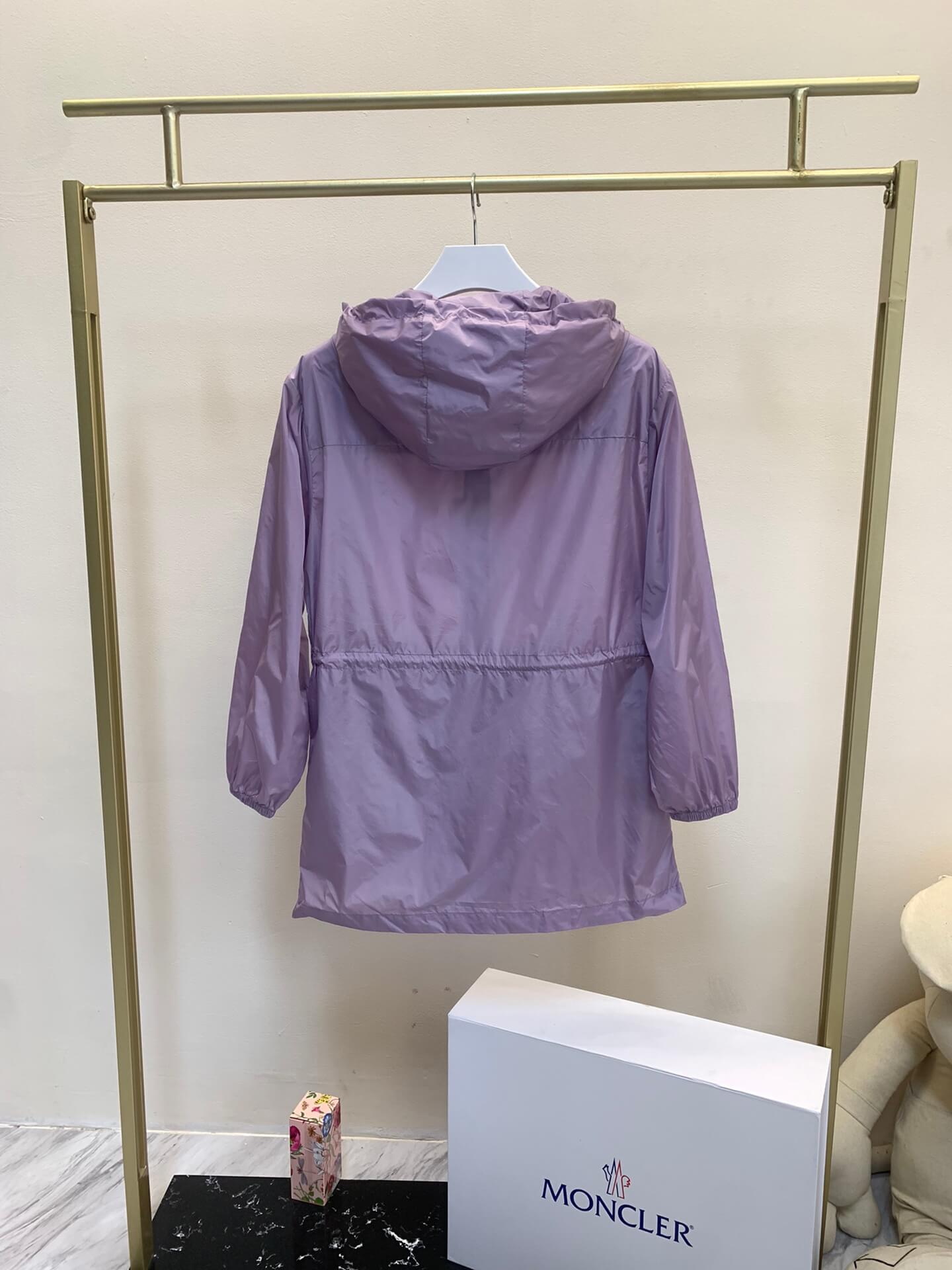 Moncler Filira Purple Hooded Jacket - Image 4