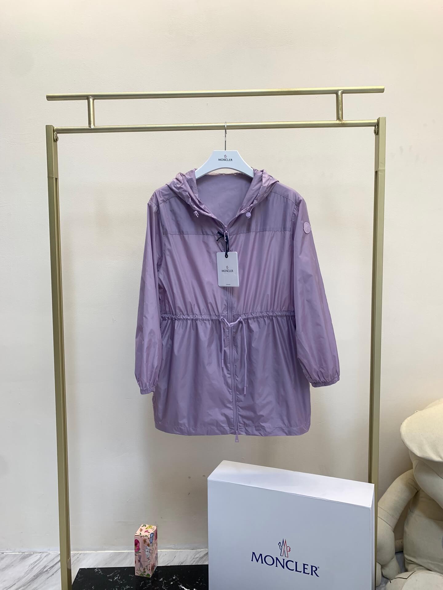 Moncler Filira Purple Hooded Jacket - Image 2