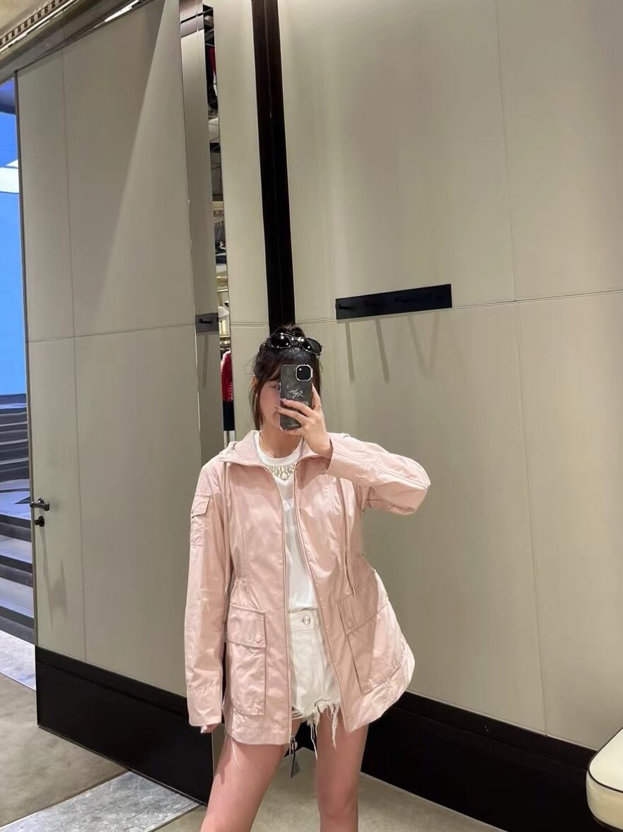 Moncler LEANDRO Pink Parka Jacket - Image 12