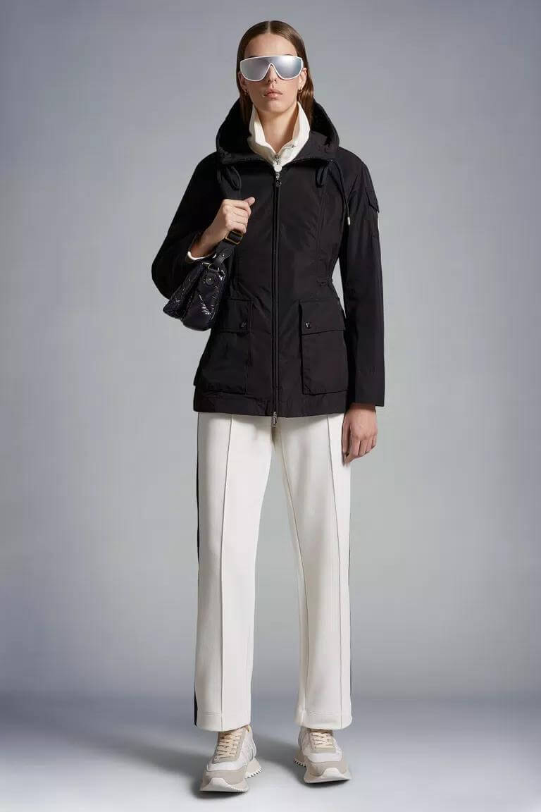 Moncler LEANDRO Black Parka Jacket - Image 13