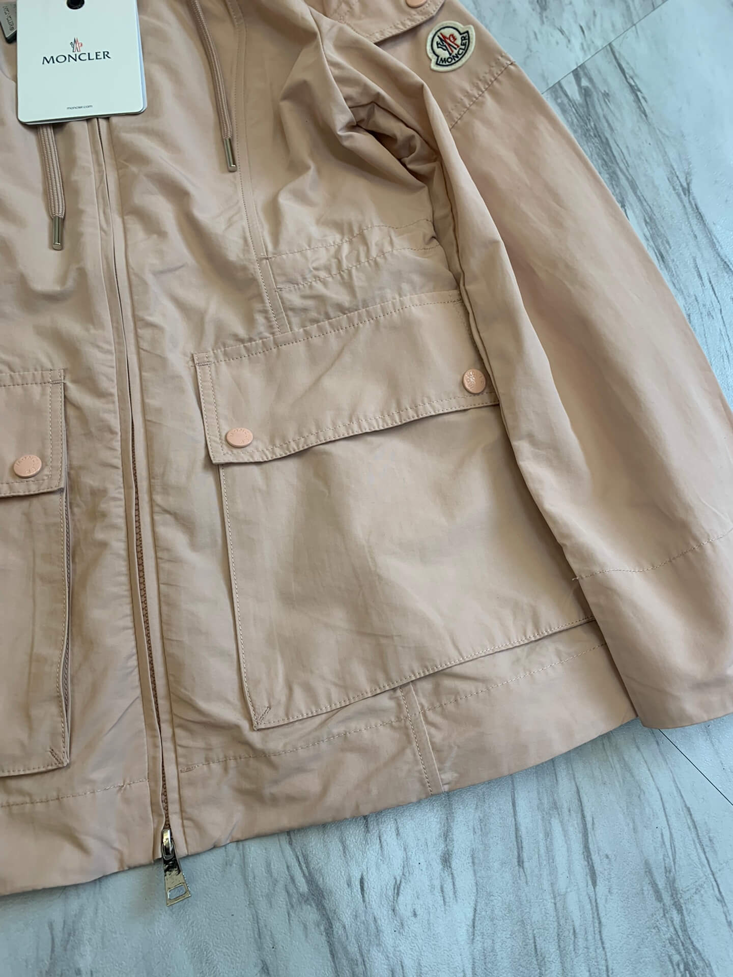 Moncler LEANDRO Pink Parka Jacket - Image 7