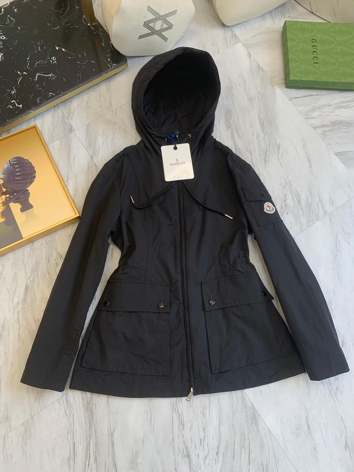 Moncler LEANDRO Black Parka Jacket - Image 5