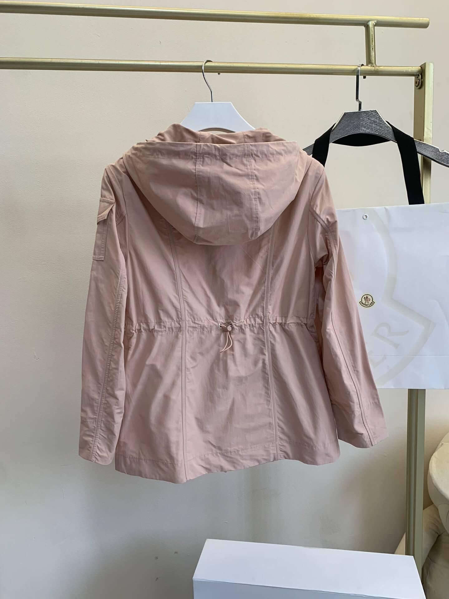 Moncler LEANDRO Pink Parka Jacket - Image 3