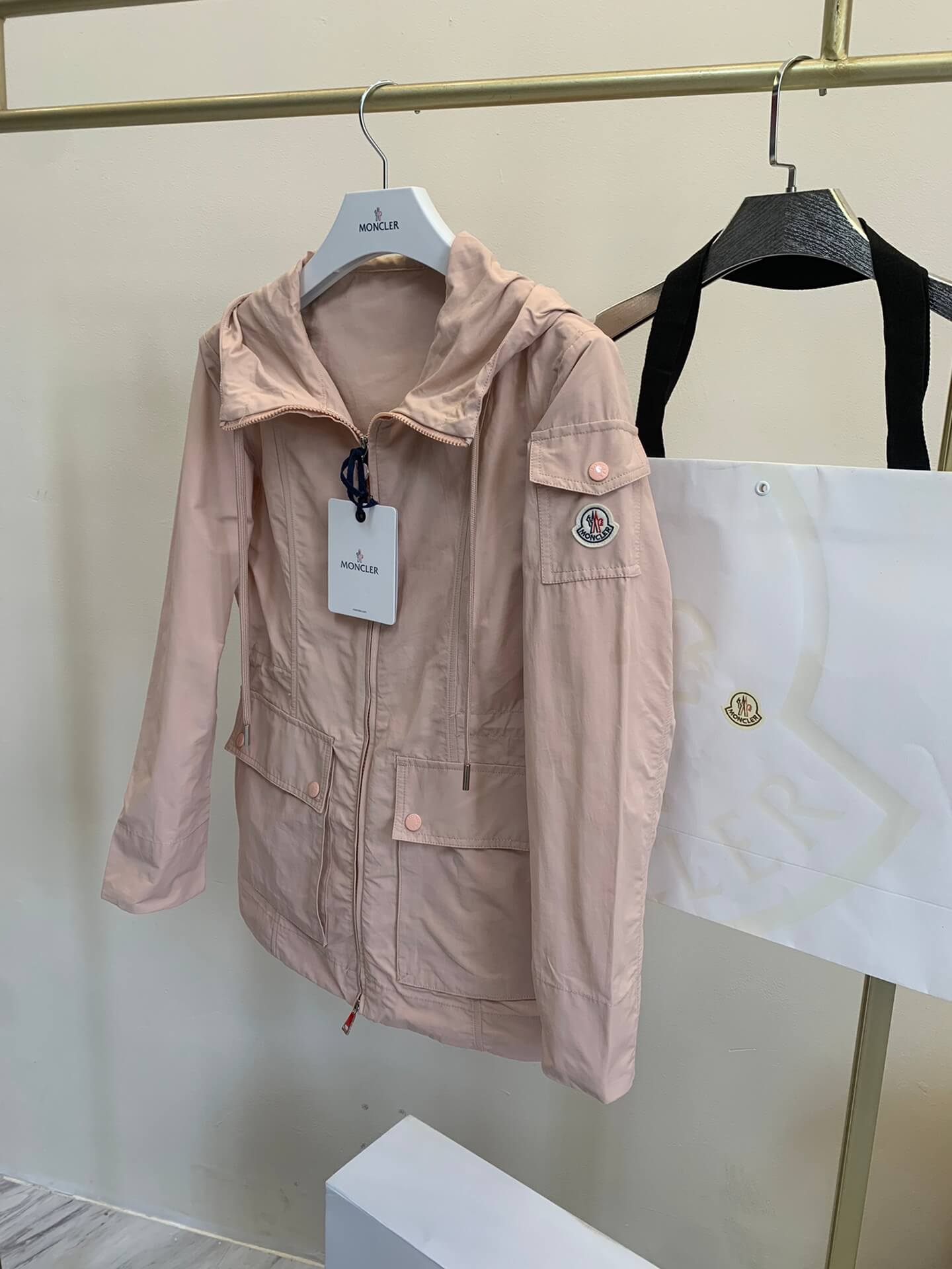 Moncler LEANDRO Pink Parka Jacket - Image 13