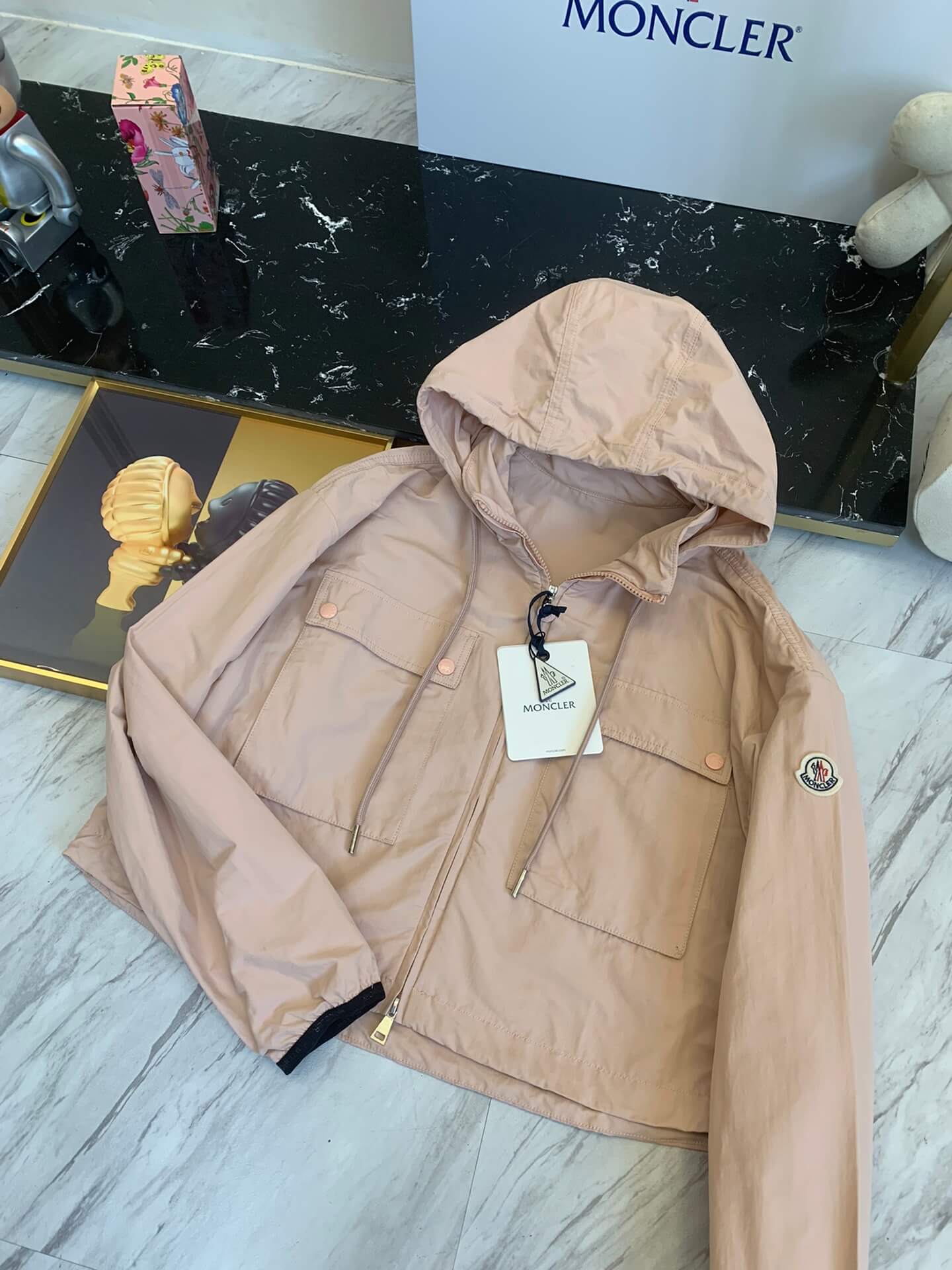 Moncler - Leda Short Pink Parka Jacket - Image 8