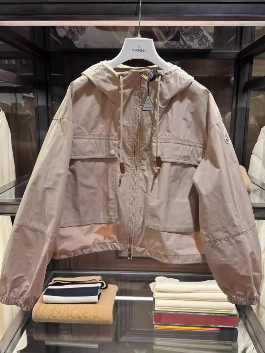 Moncler Sauvan Hooded Pink Parka Jacket - Image 10