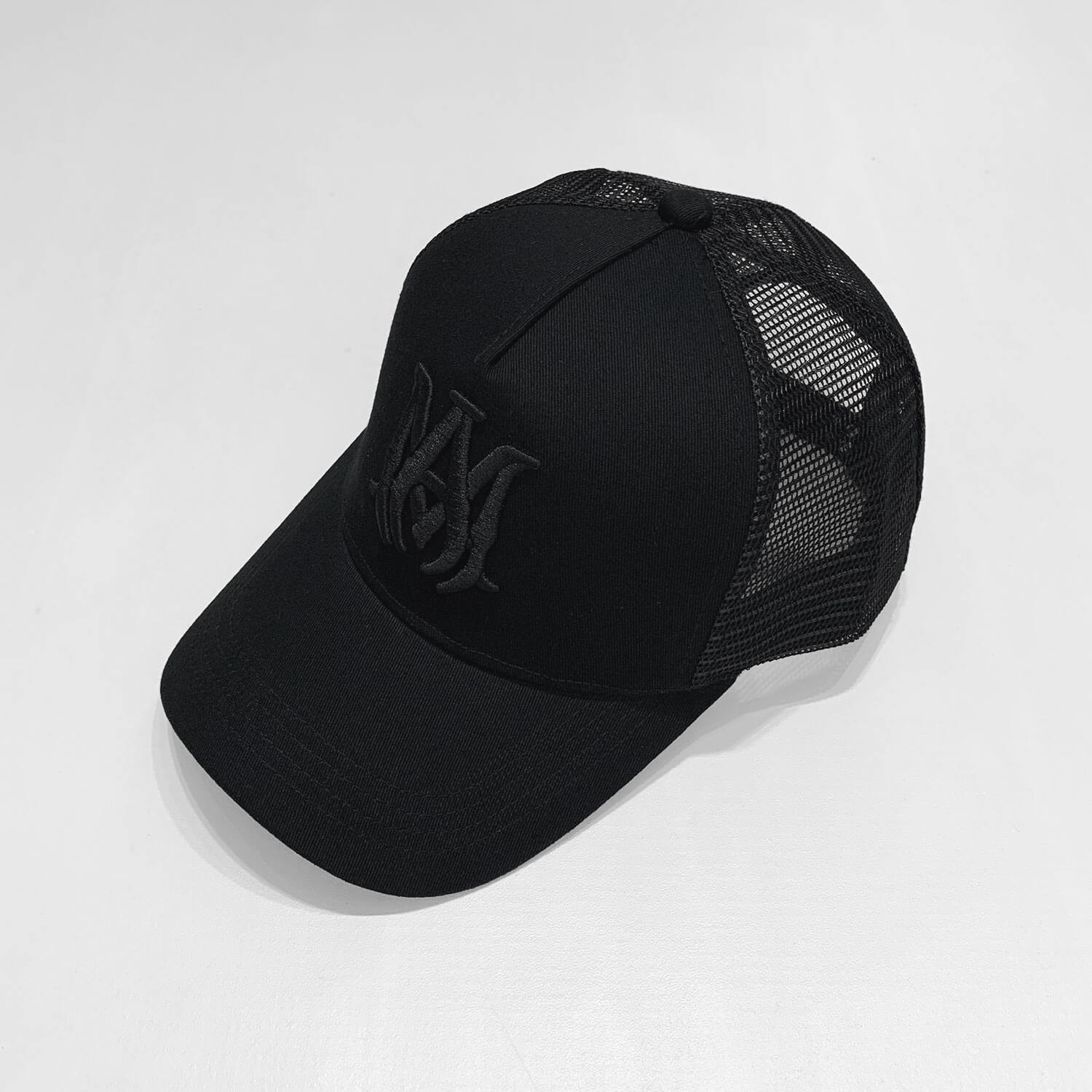 Amiri MA Logo Mesh Black Cap - Image 2