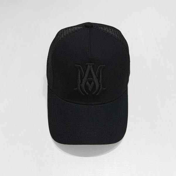 Amiri MA Logo Mesh Black Cap