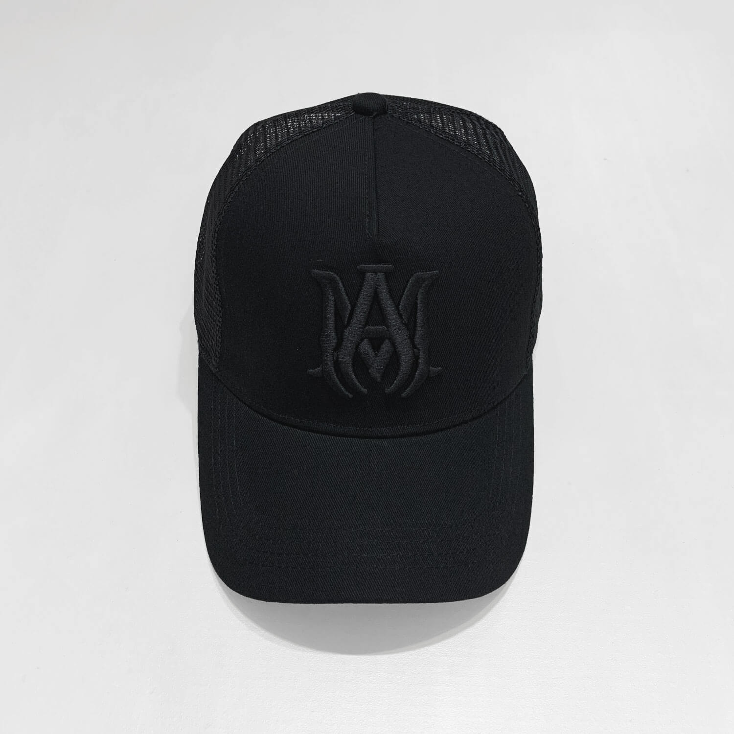 Amiri MA Logo Mesh Black Cap
