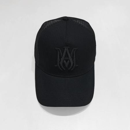 Amiri MA Logo Mesh Black Cap
