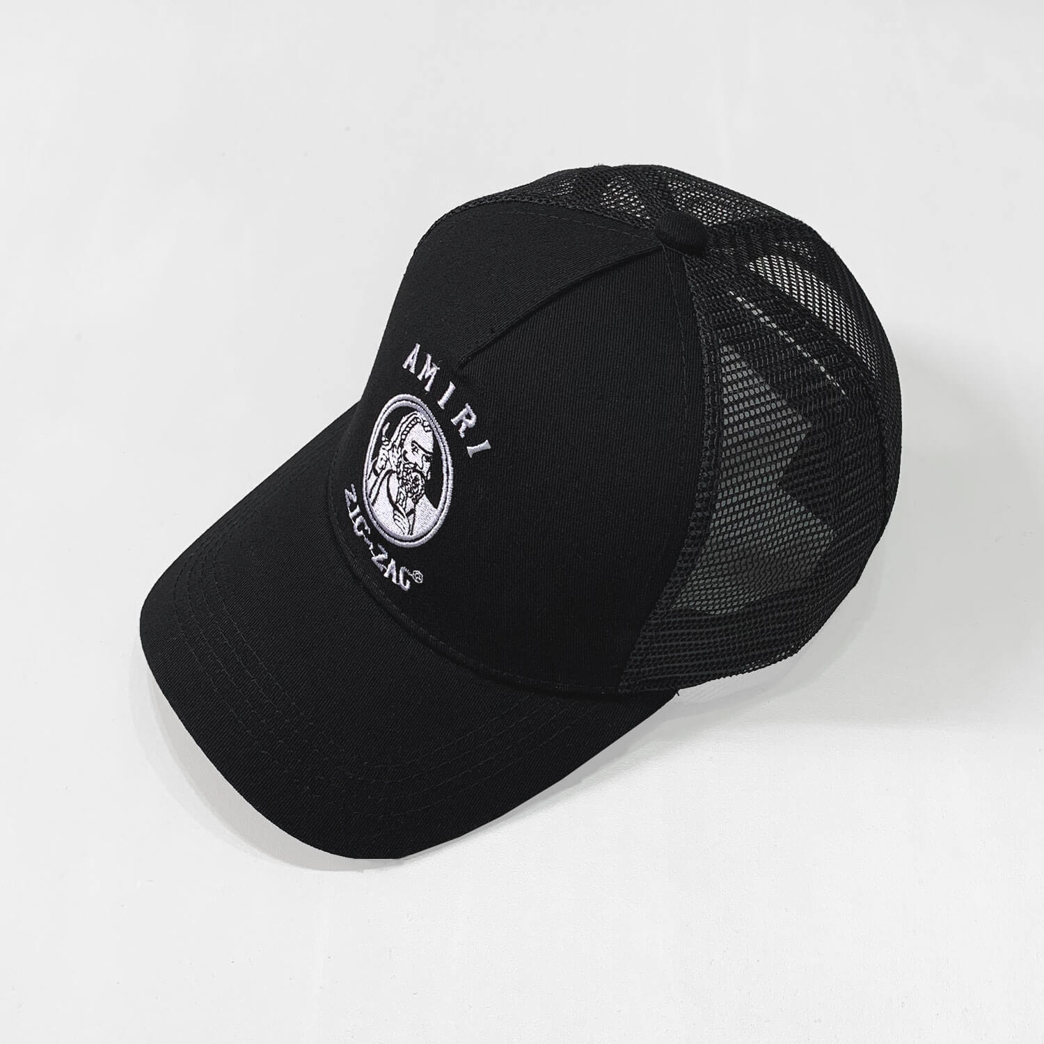 Amiri Black Zig-Zag Mesh Cap - Image 5