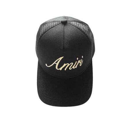 Amiri Script Black Trucker