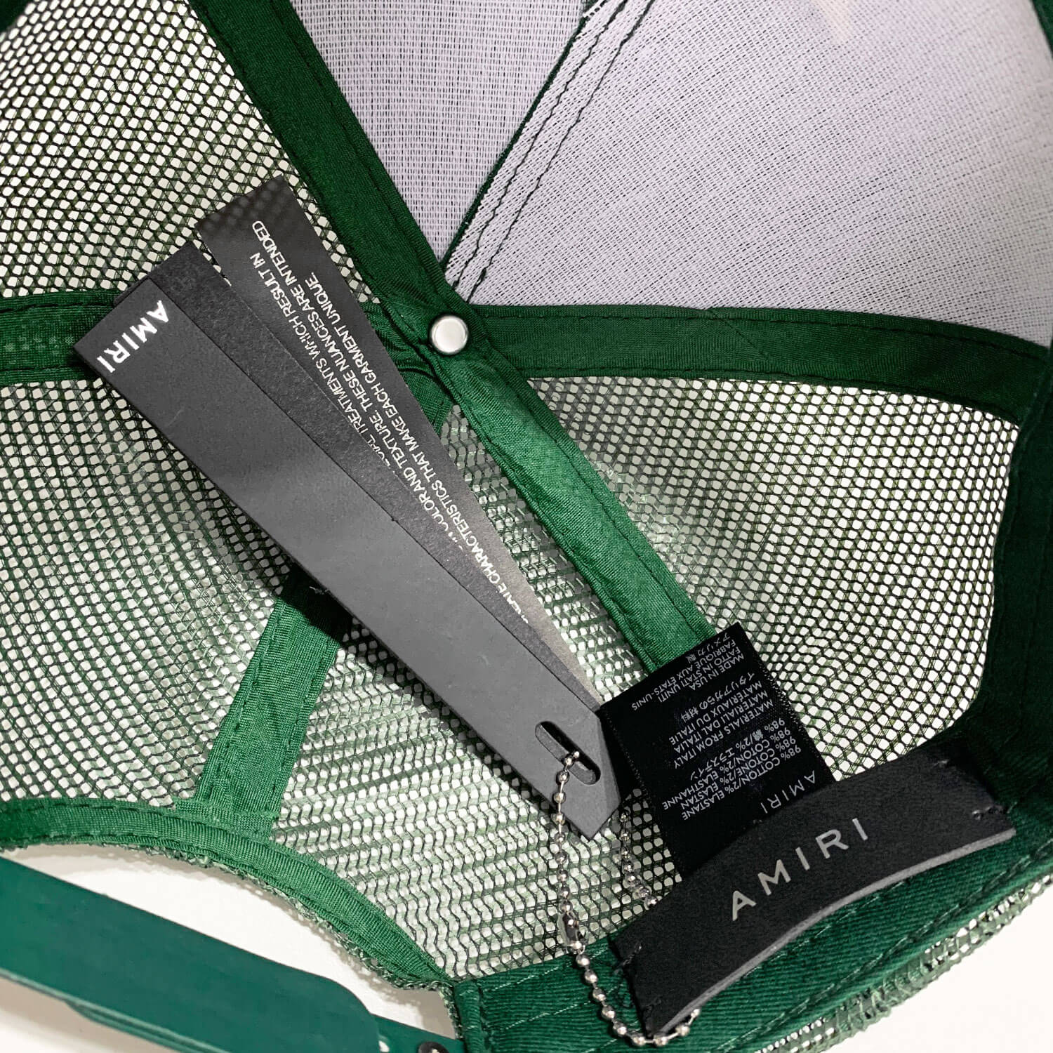 Amiri Monogram Green Trucker - Image 7