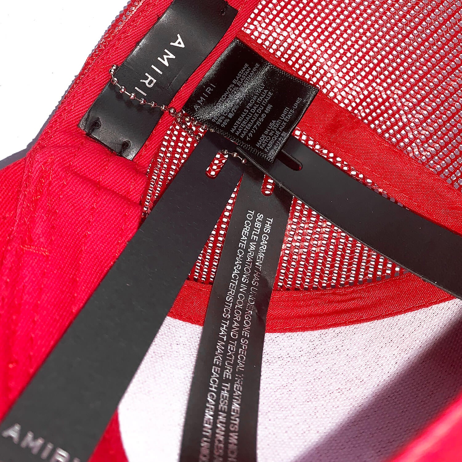 Amiri LA Script Red Trucker - Image 7