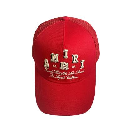 Amiri LA Script Red Trucker