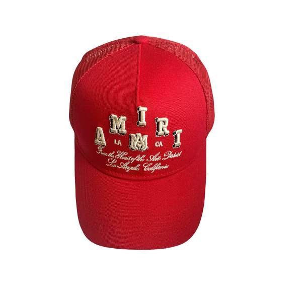 Amiri LA Script Red Trucker