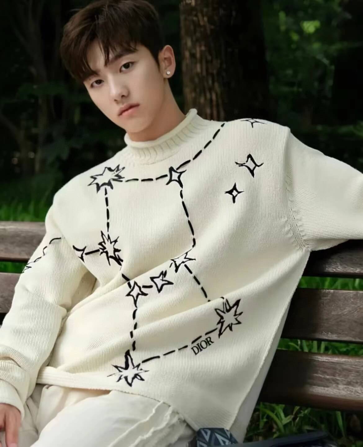 Dior Star Constellation Embroidered Jacquard Sweater - Image 6