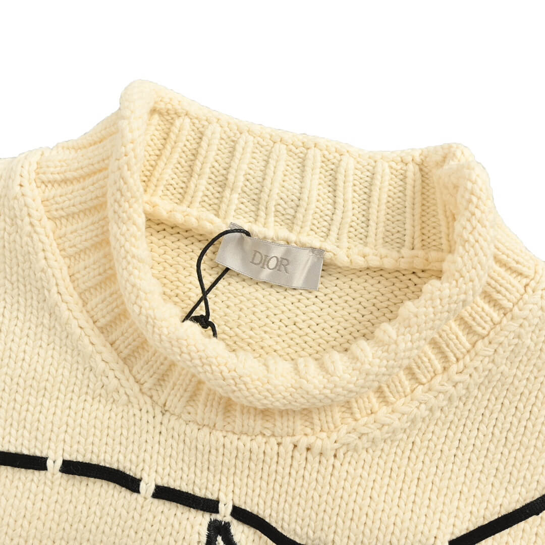 Dior Star Constellation Embroidered Jacquard Sweater - Image 12