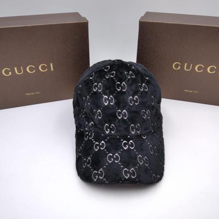 Gucci Velvet GG Pattern Cap