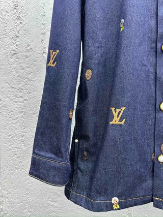 Louis Vuitton LV Embroidered Denim Overshirt - Image 5