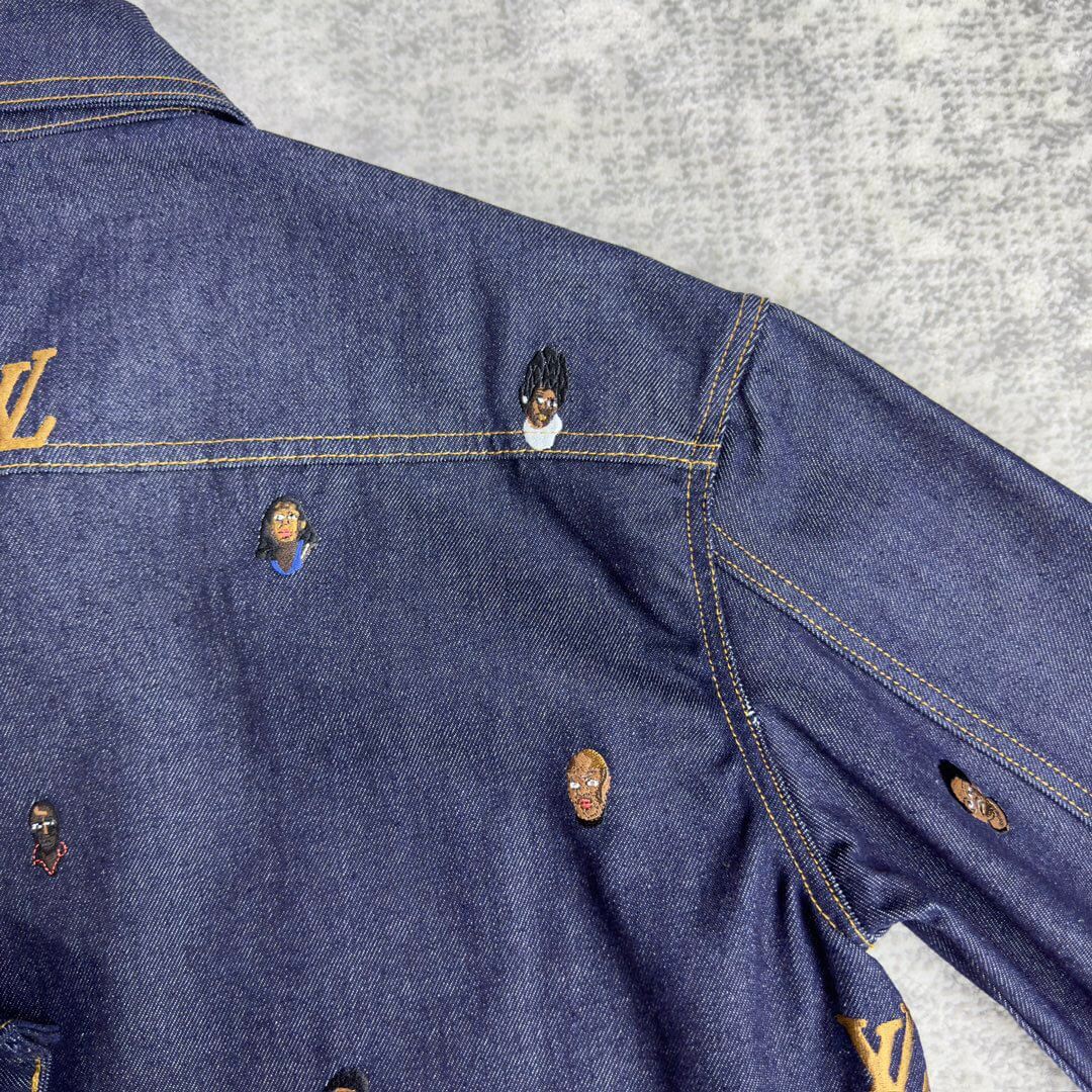 Louis Vuitton LV Embroidered Denim Overshirt - Image 9