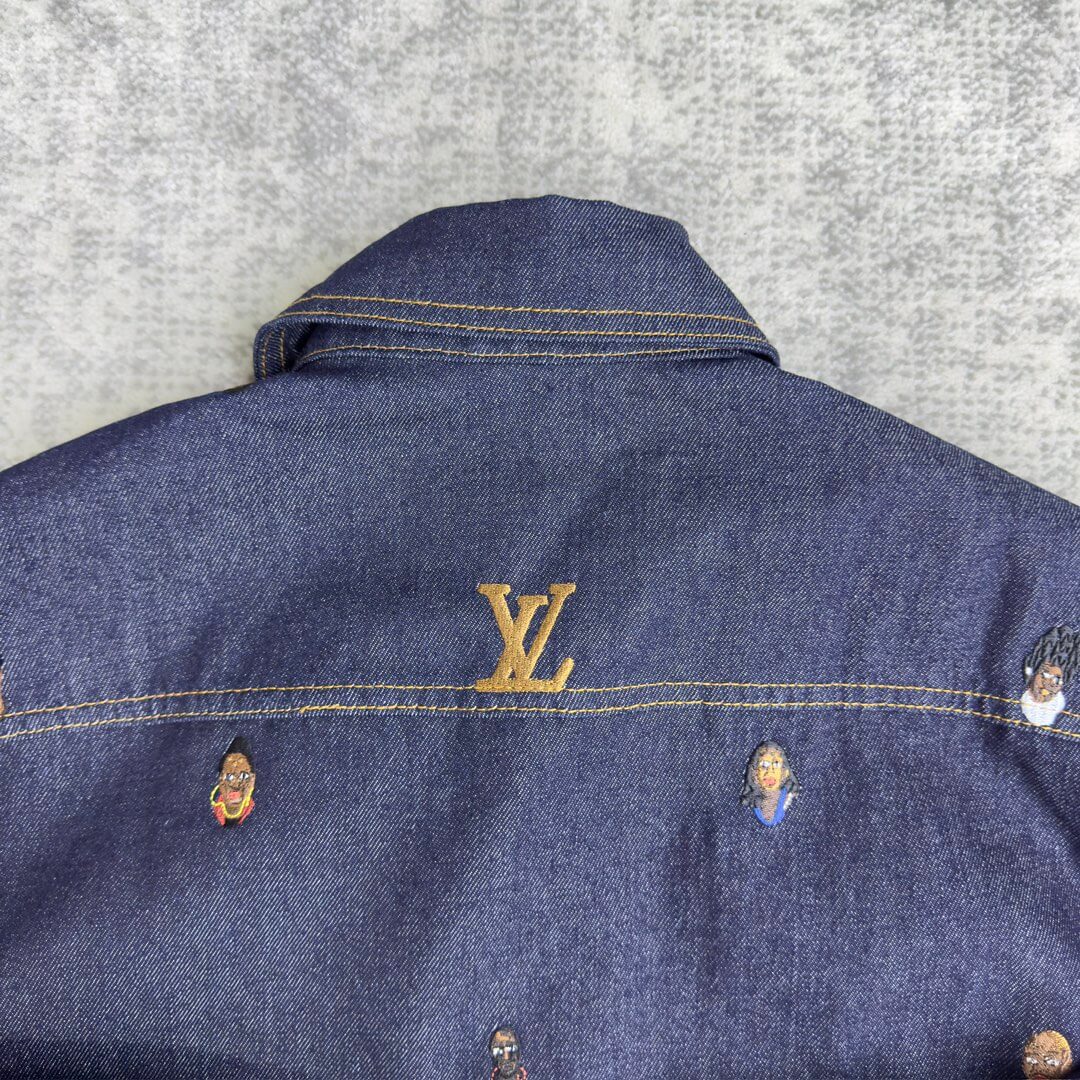 Louis Vuitton LV Embroidered Denim Overshirt - Image 4