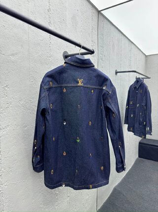 Louis Vuitton LV Embroidered Denim Overshirt - Image 12