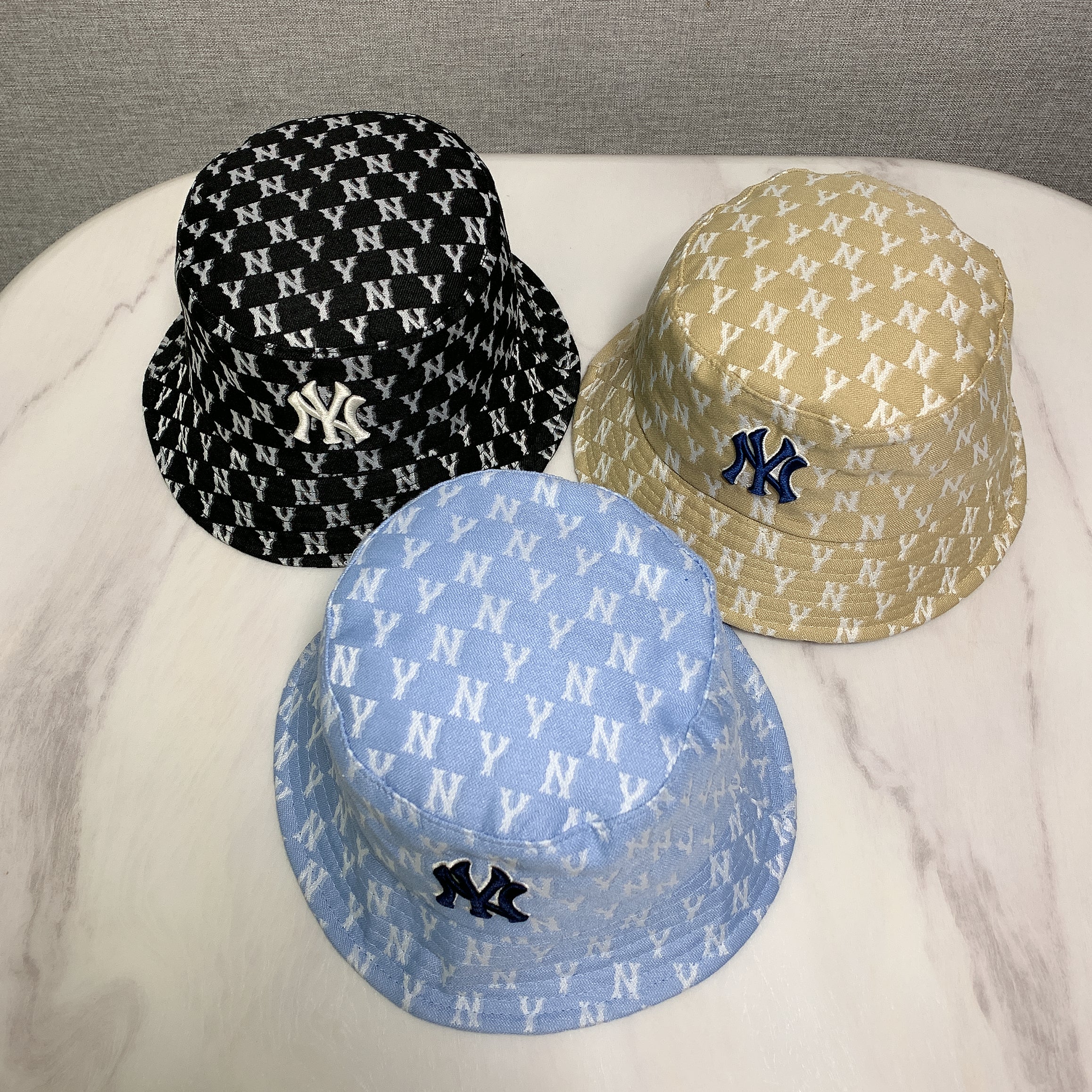 NY Yankees Monogram Bucket Hat - Image 6