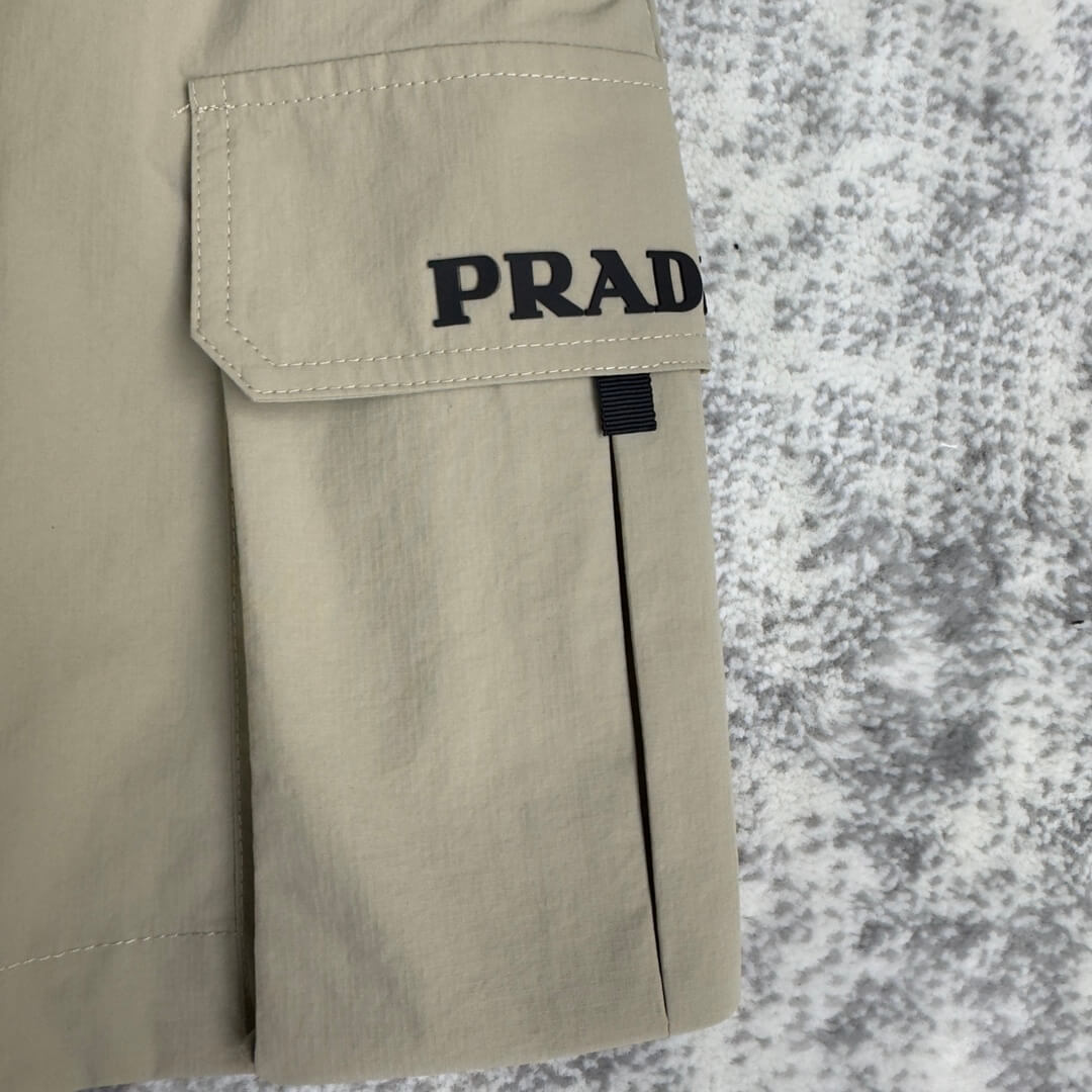 Prada Nylon Beige Cargo Mini Skirt - Image 6