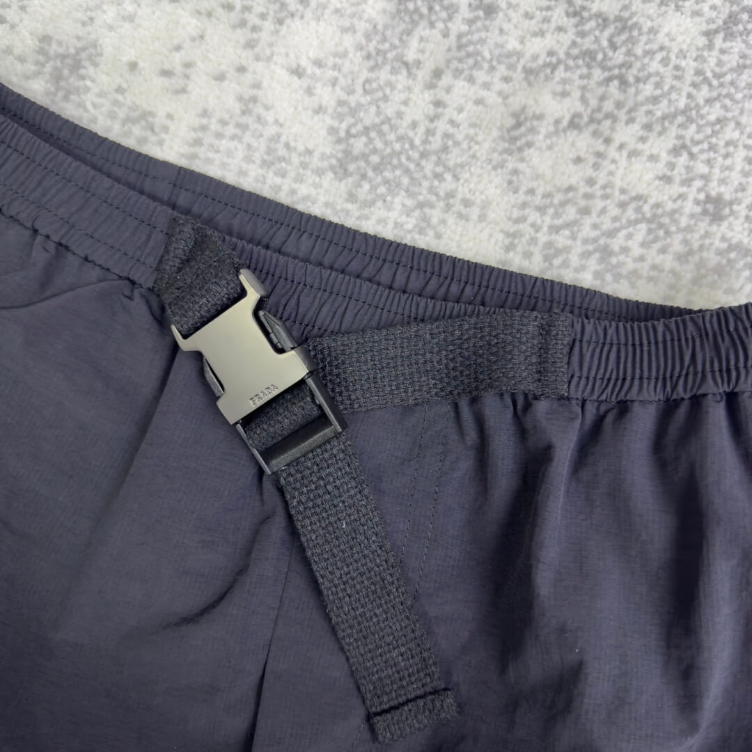 Prada–Style Nylon Cargo Mini Skirt – Black - Image 9