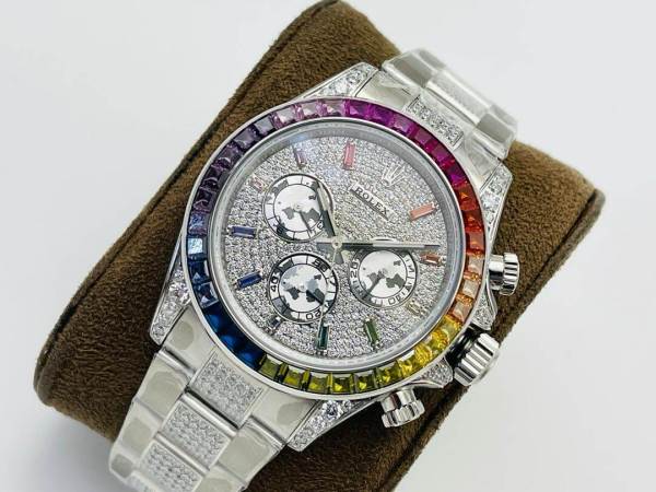 Rolex Cosmograph Daytona Rainbow Diamond-Paved Dial